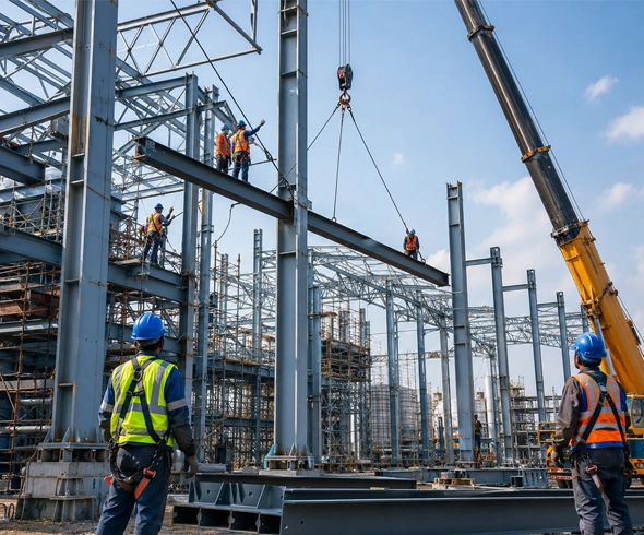 Steel Structure Erection  Service in Vadodara